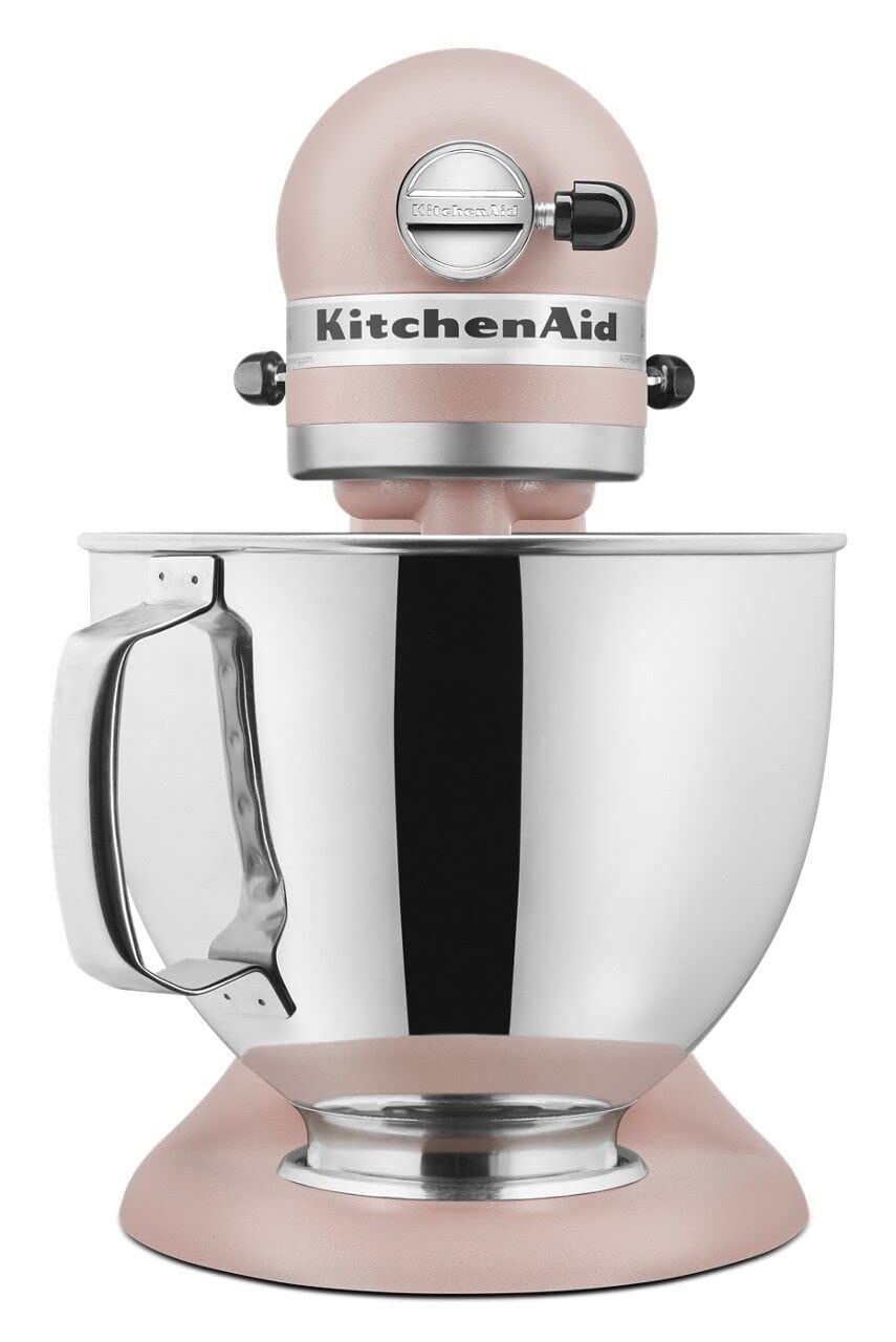 KitchenAid Artisan Series 5 Quart Tilt Head Stand Mixer with Pouring Shield KSM150PS, Feather Pink