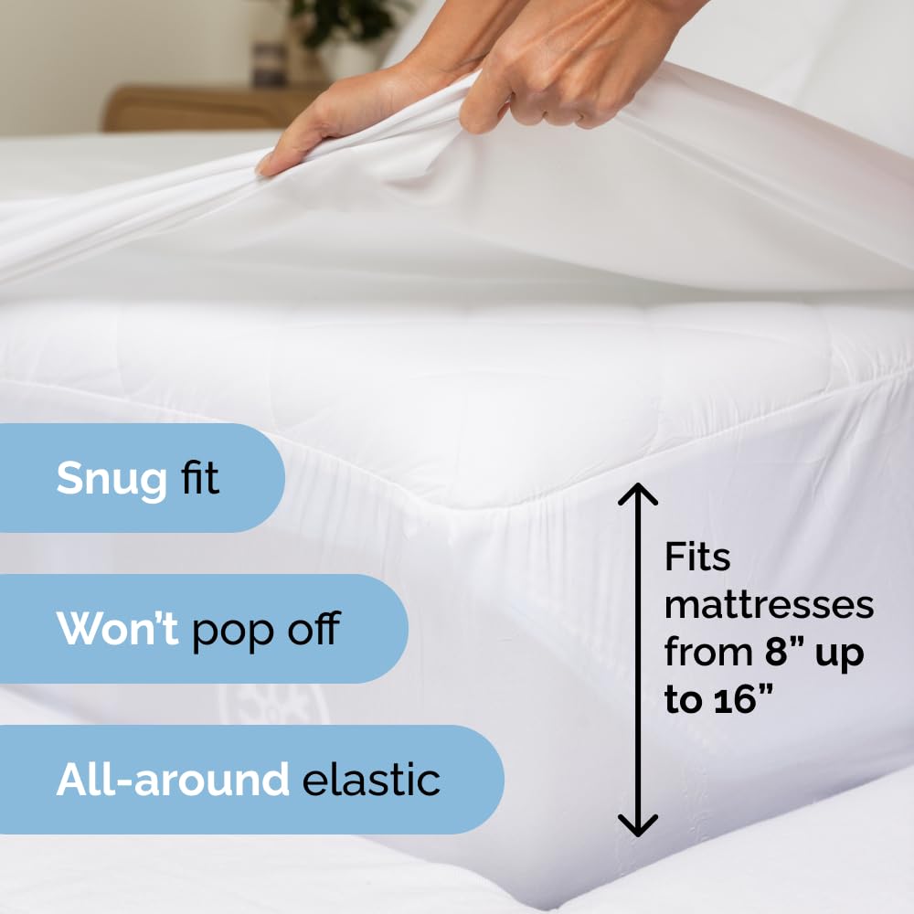 Queen Size 4 Piece Sheet Set - Comfy Breathable & Cooling Sheets - Hotel Luxury Bed Sheets for Women & Men - Deep Pockets, Easy-Fit, Extra Soft & Wrinkle Free Sheets - White Oeko-Tex Bed Sheet Set