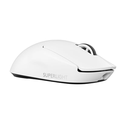 Logitech G PRO X SUPERLIGHT 2 Wireless Gaming Mouse, 60g Pro-Grade with 5 Programmable Buttons, 44k DPI Sensor, 8kHz Report Rate, USB-C Charging for PC/Mac - White