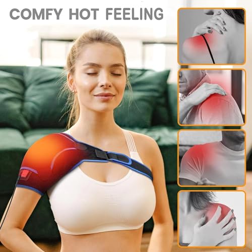 Epessa Shoulder Heating Pad for Women Men, Heated Shoulder Wrap, Heated Shoulder Brace, 3 Heating Setting