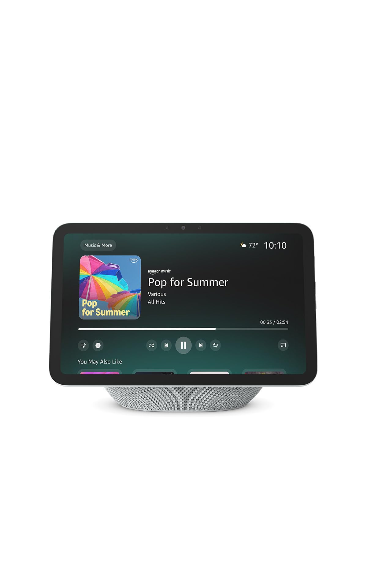 Amazon Echo Show 8 (newest model), Vibrant HD 8.7" display with spatial audio, Designed for Alexa+, Glacier White