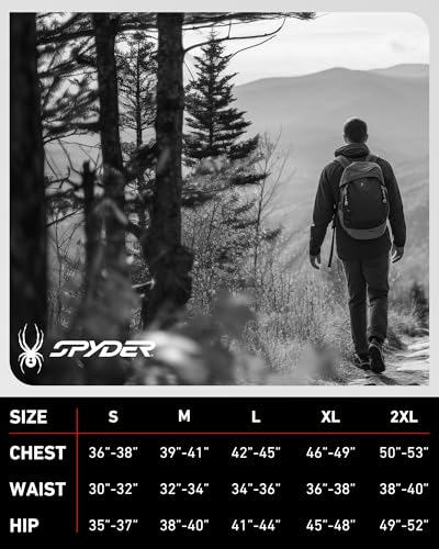 Spyder Mens Rain Jacket - Waterproof Lightweight Hooded Windbreaker