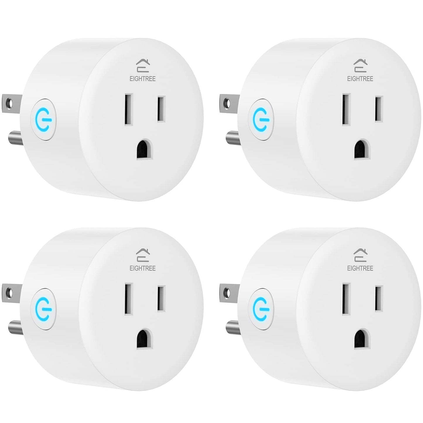 EIGHTREE Smart Plug, Smart Home WiFi Outlet Works with Alexa & Google Home, Smart Socket with Remote Control & Timer Function, 2.4GHz WiFi Only