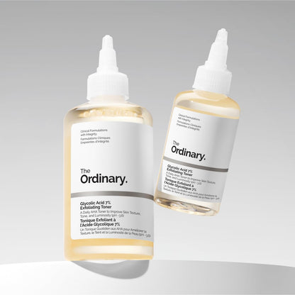 The Ordinary Glycolic Acid 7% Exfoliating Toner, Brightening and Smoothing Daily Toner for More Even-Looking Skin Tone, 8.1 Fl Oz