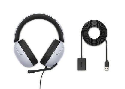 Sony INZONE H3 Wired Gaming Headphones With Mic, PS5 Headphones, Over-Ear, Personalized 360 Spatial Sound, Discord Certified MDR-G300 (White)
