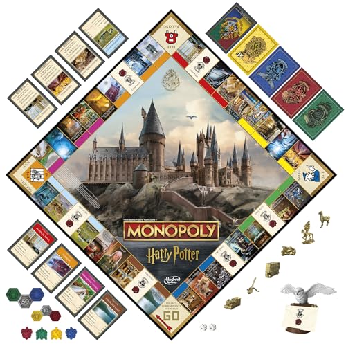 Monopoly Harry Potter Edition Board Game | A Magical Adventure at Hogwarts | Ages 8 and Up | 2 to 6 Players | Family Games | Gifts for Kids and Adults