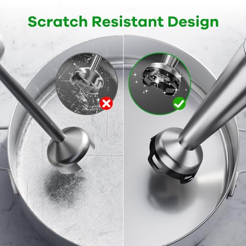 Immersion Blender Handheld Corded, 1100W 5 in 1 Hand Blender Set