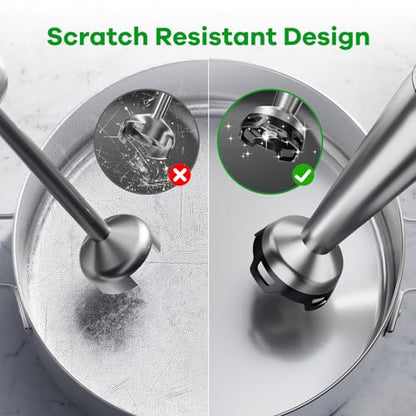 Immersion Blender Handheld Corded, 1100W 5 in 1 Hand Blender Set