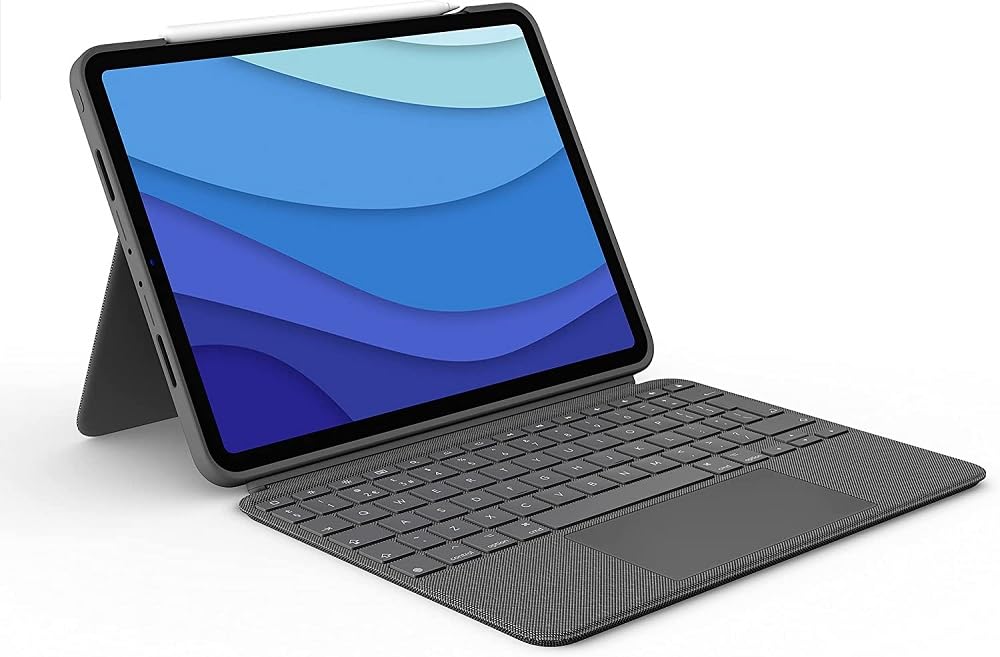 Logitech Combo Touch iPad Pro 11-inch (1st, 2nd, 3rd, 4th gen - 2018, 2020, 2021, 2022) Keyboard Case - Detachable Backlit Keyboard, Click-Anywhere Trackpad - Oxford Gray; USA Layout