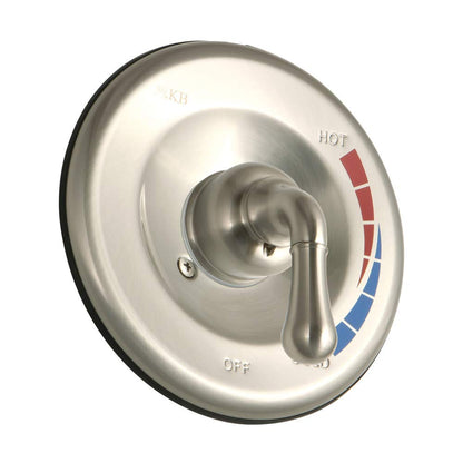 Kingston Brass KB638ET Tub and Shower Trim Kit, Brushed Nickel 6.75 x 6.75 x 4.63