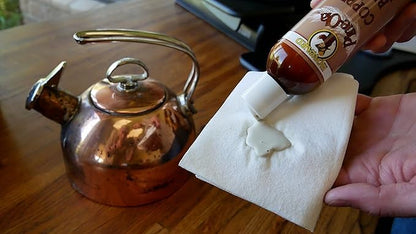 Howard Products Copper and Brass Cleaner and Polish - Pine-Ola Formula, 8-Ounce - Brass Cleaner and Polish, Copper Cleaner and Polish, Brass Polish