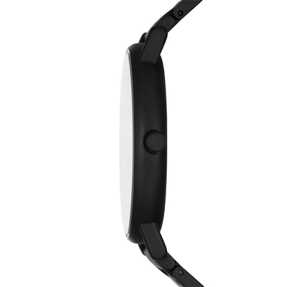 Skagen Men's Signatur Three-Hand Black Stainless Steel Bracelet Watch (Model: SKW6914)