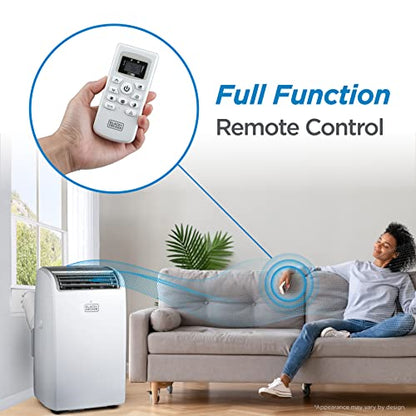 BLACK+DECKER Air Conditioner, 14,000 BTU Air Conditioner Portable for Room up to 700 Sq. Ft. with Remote Control, White