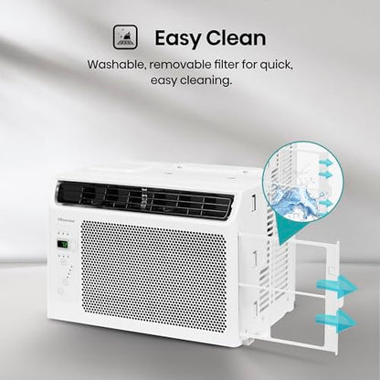 Hisense WC06R25A Window Air Conditioner, 6,000 BTU, White