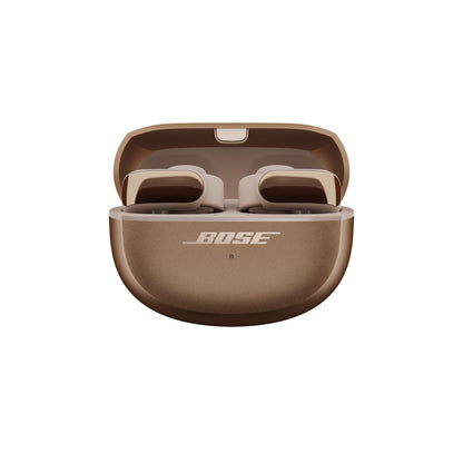 Bose Ultra Open Earbuds - Bluetooth Open Ear Earbuds with OpenAudio for Awareness, Clip-On Design for Comfort, Water Resistant, Up to 48 Hrs of Playtime, Driftwood Sand - Limited Edition Color
