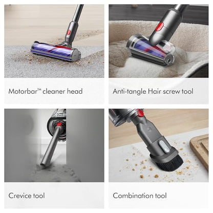 Dyson V9 Motorbar Cordless Vacuum, Cleans Hard Floors and Carpets, Detangles, Converts to Handheld, 100AW, 3 Power Modes, Up to 40 Minutes¹