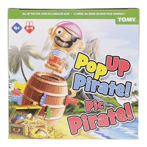 TOMY Pop Up Pirate Board Game - Swashbuckling Kids Games for Family Game Night - Kids Activities and Pirate Accessories - Family Board Games for Kids Ages 4 and Up