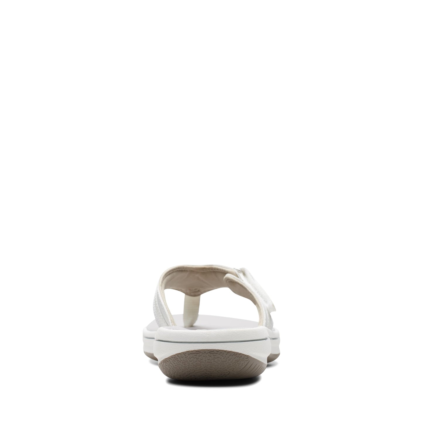 Clarks Women's Breeze Sea Flip-Flop, New White Synthetic, 6