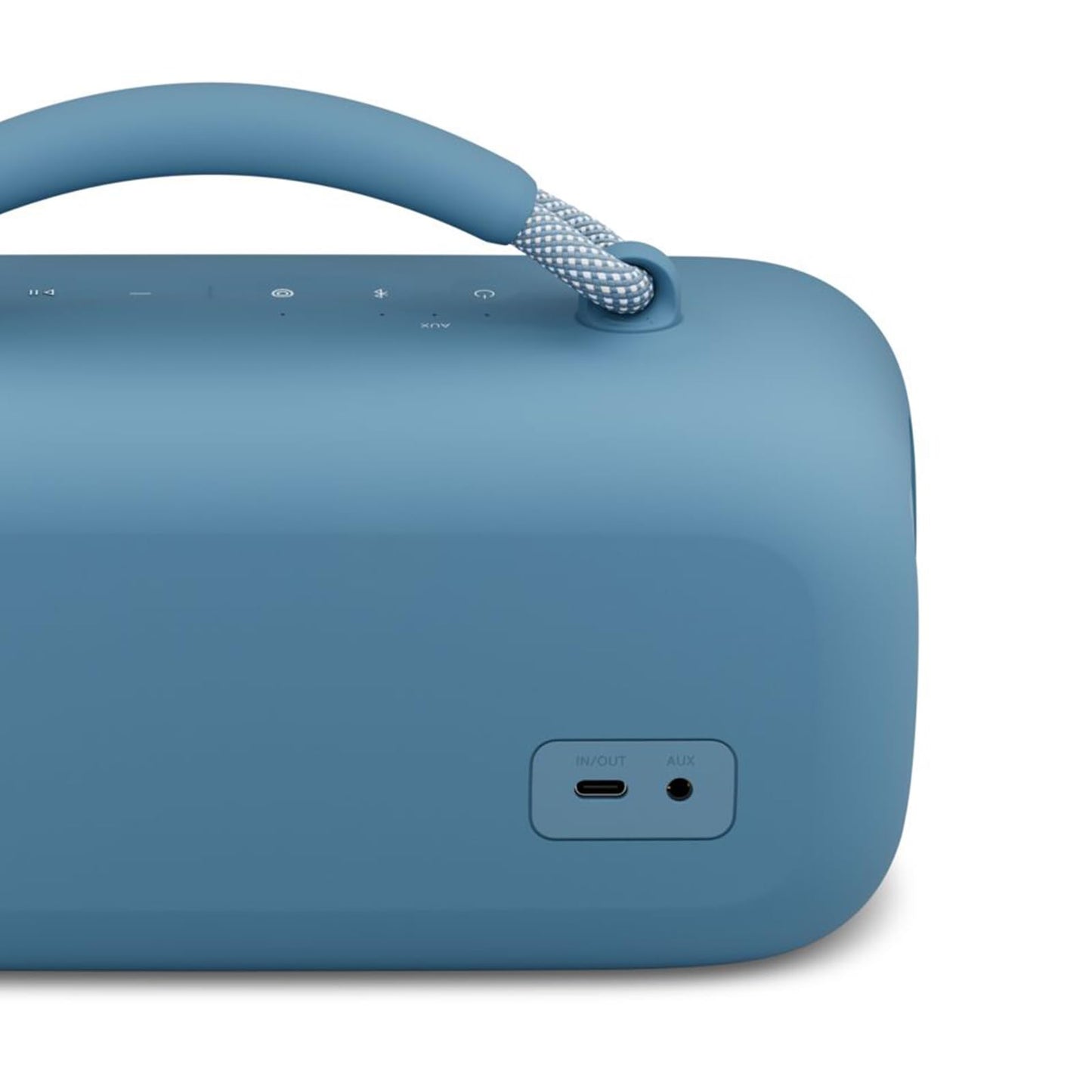 Bose SoundLink Max Bluetooth Speaker - Portable Wireless Party Speaker, IP67 Waterproof, Rope Handle, Up to 20 Hours of Playtime, USB-C, Built-in 3.5mm AUX Input, Blue Dusk