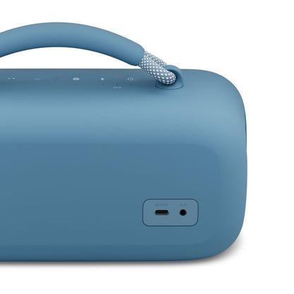 Bose SoundLink Max Bluetooth Speaker - Portable Wireless Party Speaker, IP67 Waterproof, Rope Handle, Up to 20 Hours of Playtime, USB-C, Built-in 3.5mm AUX Input, Blue Dusk