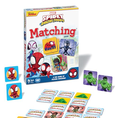 Wonder Forge Marvel Spidey and His Amazing Friends Matching Game - Educational Memory Game for Kids Ages 3+