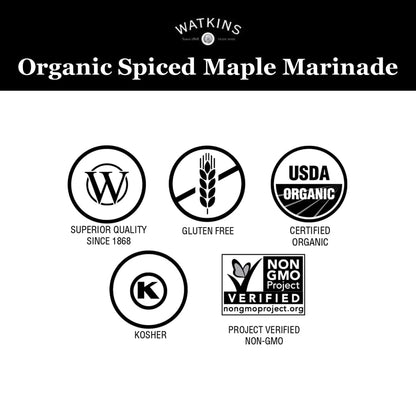Watkins Organic Grilling Spiced Maple Marinade, 1.25 Oz each, 12 Count (Pack of 1)