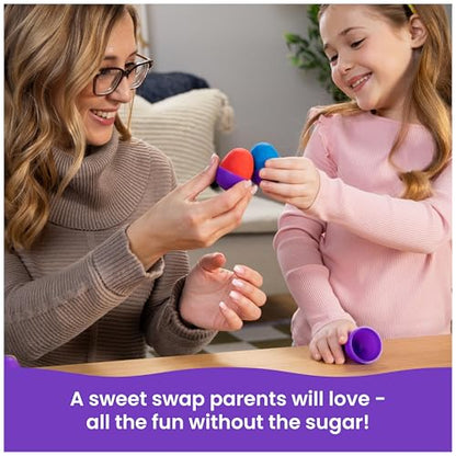 Kinetic Sand, 20-Pack Eggs, Easter Basket Stuffers, Includes 3.3lbs (3 Colors) Moldable Play Sand for Egg Hunts, Sensory Toys, Party Favors & Goodie Bags