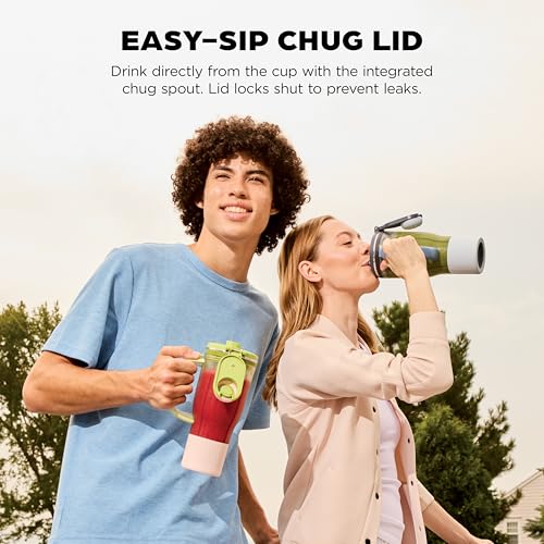 Ninja BlendBOSS | Personal Smoothie Blender and Tumbler | 26oz Travel Tumbler w/Leakproof Lid & Intergrated Chug Spout | AutoIQ Technololgy | 1200 Peak Watt | Cyberspace | DB301CYBRN | (NEW)