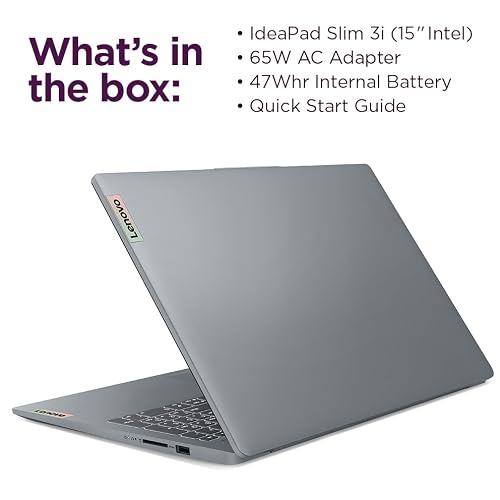 Lenovo Essential 15.6" FHD Everyday Laptop, Intel Processor, 128GB Storage
