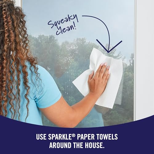 Sparkle Pick-A-Size Paper Towels, 24 Double Rolls (2,640 Sheets Total) - Strong 2-Ply Towels for Kitchen Cleanup and Everyday Messes