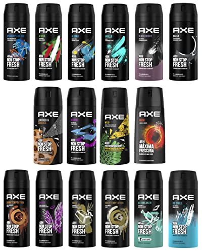 12 AXE body spray deodrant Anit-Aerspirant (12X 150 ml/5.07 oz, Mix within the available kinds)