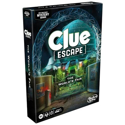 Clue Escape: The World’s Fair Board Game | Escape Room 1-Time Solve Mystery Games | Ages 10+ | 1 to 6 Players | 90 - 120 Mins.| Family Games