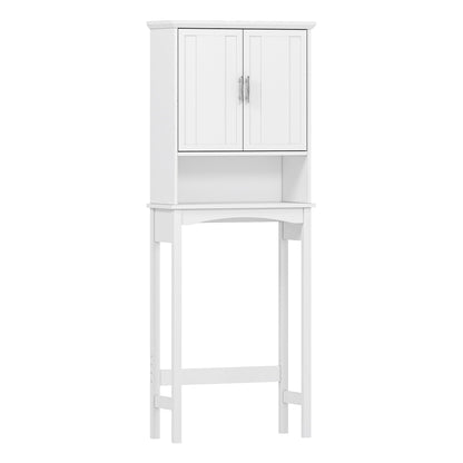 Spirich Over The Toilet Storage Cabinet, Bathroom Shelf Over Toilet, Bathroom Organizer Space Saver, White