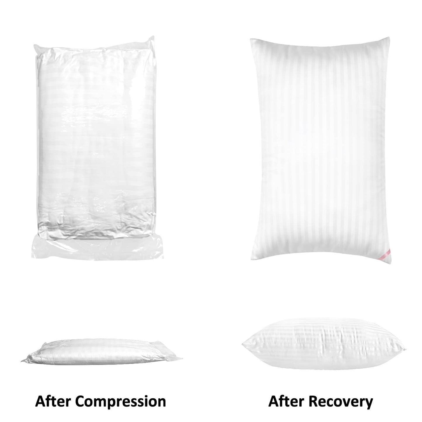 EIUE Bed Pillows for Sleeping 4 Pack，Pillows for Side and Back Sleepers,Super Soft Down Alternative Microfiber Filled Pillows (White, Queen (Pack of 4))