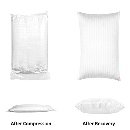 EIUE Bed Pillows for Sleeping 4 Pack，Pillows for Side and Back Sleepers,Super Soft Down Alternative Microfiber Filled Pillows (White, Queen (Pack of 4))