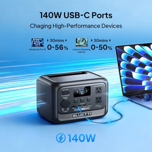 BLUETTI Elite 30 V2 Portable Power Station 288Wh 600W LFP Solar Generator