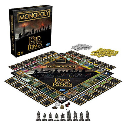 Hasbro Gaming Monopoly: The Lord of The Rings Edition Board Game Inspired by The Movie Trilogy, Play as a Member of The Fellowship, for Kids Ages 8 and Up (Amazon Exclusive)