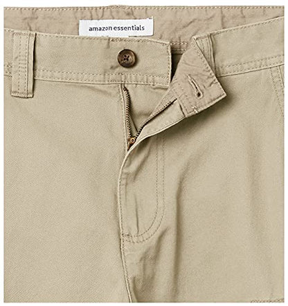 Amazon Essentials Men's Classic-Fit Cargo Short (Available in Big & Tall), Dark Khaki Brown, 36