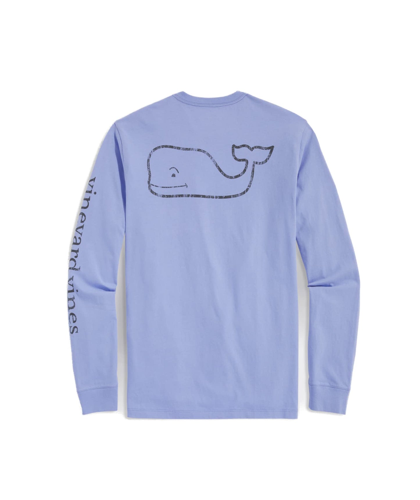 vineyard vines Men's Long Sleeve Vintage Whale Pocket T-Shirt, Jake Blue, X-Large