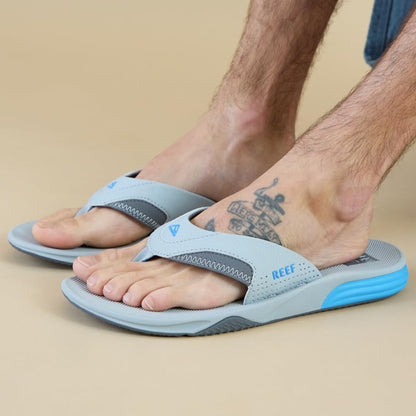 Reef Men's Cushion Fanning Flip-Flop, Black, 10