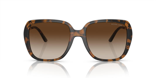 Michael Kors MK2206 Albany Sunglasses, Dark Tortoise/Brown Gradient, 55 mm