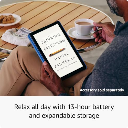 Amazon Fire HD 10 tablet, built for relaxation, 10.1" vibrant Full HD screen, octa-core processor, 4 GB RAM, 32 GB, Black