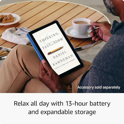 Amazon Fire HD 10 tablet, built for relaxation, 10.1" vibrant Full HD screen, octa-core processor, 4 GB RAM, 32 GB, Black