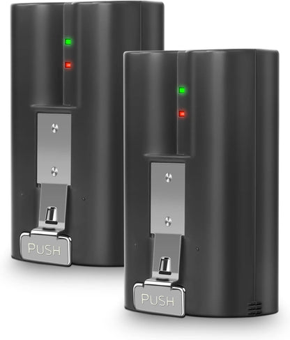 2Pack Replacement for Ring Battery Compatible with Ring-Doorbell-Camera 2/3/4/3plus, Stick Up Camera (2nd and 3rd Gen), Also for Spotlight Cam and Peephole Cam, Rechargeable 3.65V 6040mAh Battery