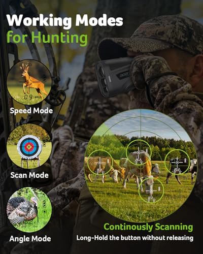 Acer Golf Rangefinder with Slope - 800Yards Range Finder for Hunting, 6X Magnification with Flag Pole Locking Vibration, Rechargeable Battery with Magnet Stripe Golf Accessories for Men, Gifts