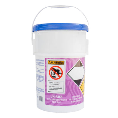 Pyrock Chemical Pools 3 Inch Chlorine Tablets for Pools, 50 lb Pool Chlorine Tabs, 99% Trichlor, 90% Available Chlorine, Slow Dissolving Stabilized Chlorine Tablets for Swimming Pools, Floaters