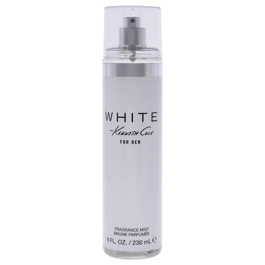 Kenneth Cole White for Her Body Mist for Women, Notes of Mandarin, Vanilla, Musk, and Orchid, Fruity, Fresh, Feminine Scent, Long-Lasting, Everyday Wear Fragrance, 8 Fl oz