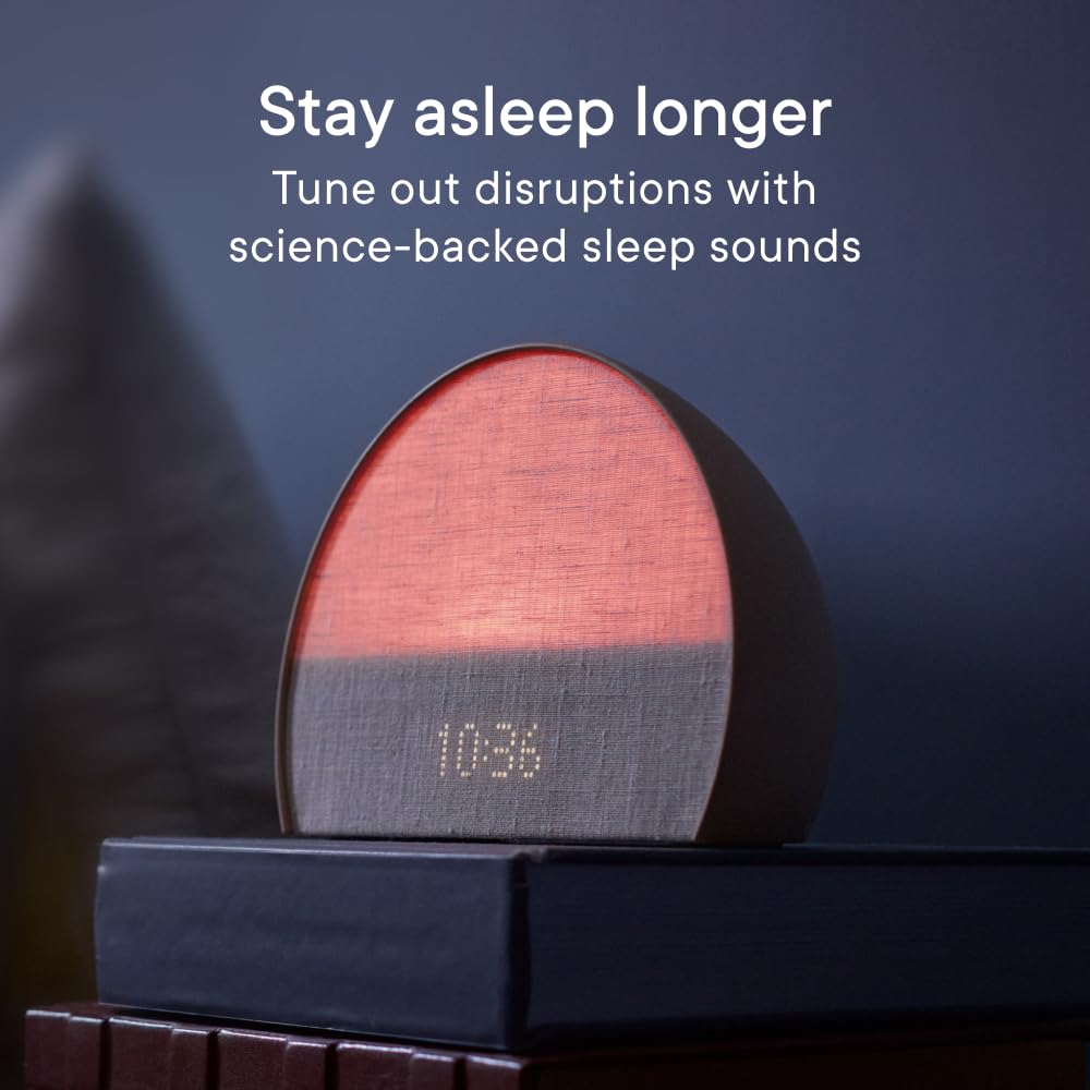 Hatch Restore 2 Sunrise Alarm Clock, Sound Machine, Smart Light (Putty) ー Your Smart Sleep Clock, White Noise, Customizable Sleep Routines for Adults, Unwind Gently, Dimmable Clock, Wake Up Energized