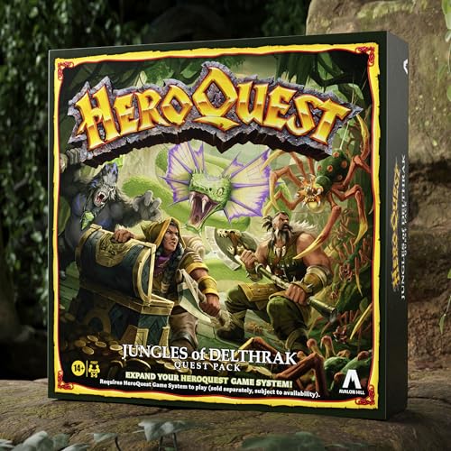 Avalon Hill HeroQuest Jungles of Delthrak Quest Pack | Roleplaying Games | Ages 14+ | 2 to 5 Players | Requires HeroQuest Game System to Play