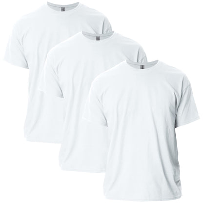 Gildan Adult Ultra Cotton T-Shirt, Style G2000, Multipack, White (3-Pack), Large